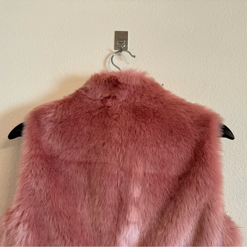 J. Crew Faux Fur Zip Vest Pockets